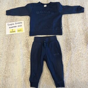 Bonds tech trackie Navy Kids set